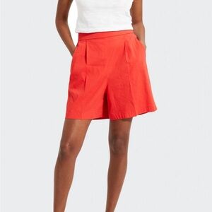 NWT | Theory Red Linen Shorts | Size Small | Women’s |